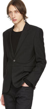 Saint Laurent Black Wool Gabardine Blazer