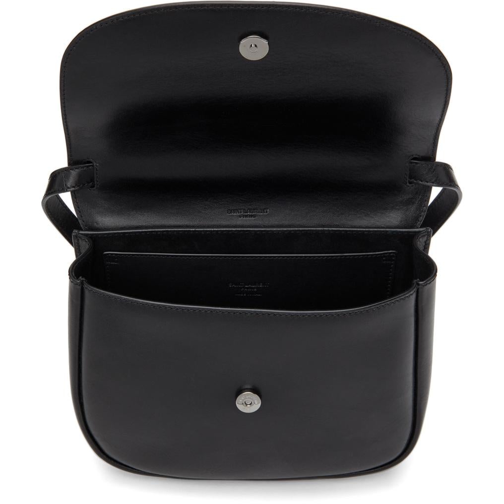 Saint Laurent Black Woven Medium Kaia Bag