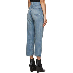 Saint Laurent Blue Denim Original High-Rise Jeans