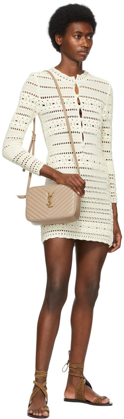 Saint Laurent Brown Gia Wrap Sandals