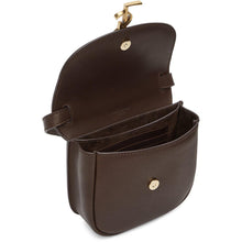 Saint Laurent Brown Mini Kaia Satchel Bag - Sac Saint Laurent Mini Kaia Sacoche - 세인트 로랑 브라우트 미니 Kaia Satchel Bag.