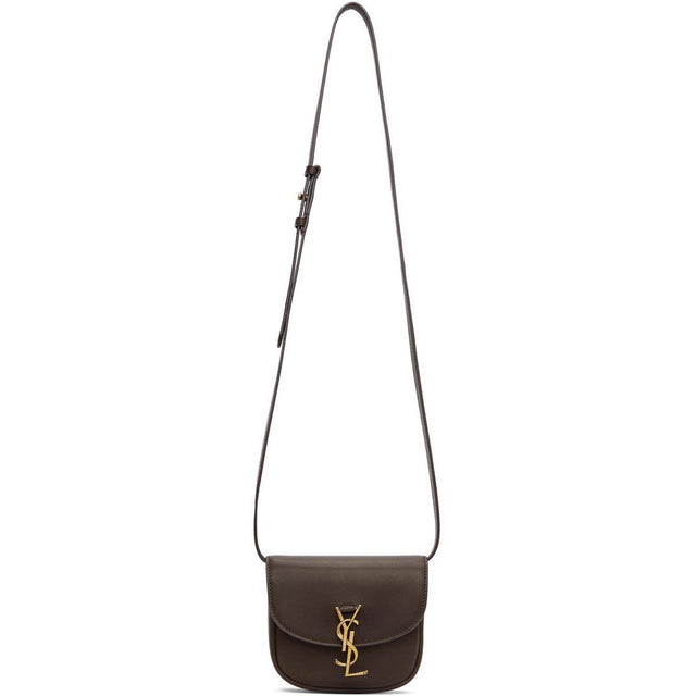 Saint Laurent Brown Mini Kaia Satchel Bag