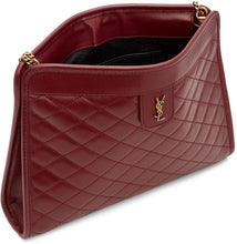 Saint Laurent Burgundy Victoire Bag