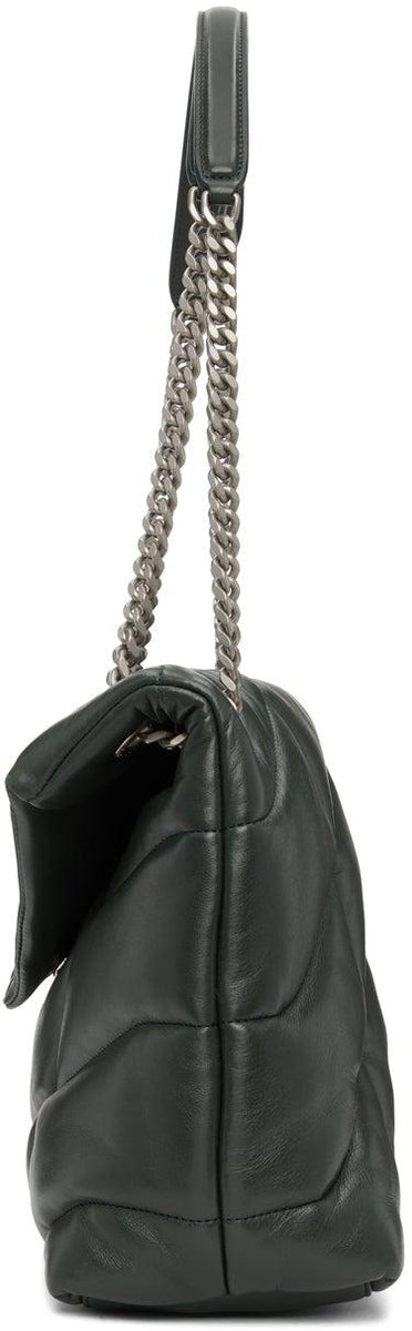 Saint Laurent Green Medium Loulou Puffer Bag – BlackSkinny