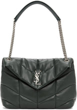 Saint Laurent Green Medium Loulou Puffer Bag - Sac Saint Laurent Green Medium Loulou Puffer Sac - 세인트 라이 렌트 그린 중간 락 락 퍼퍼 가방