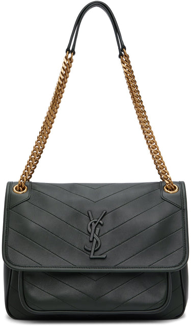 Saint Laurent Green Medium Niki Bag - Saint Laurent Green Medium Niki Sac - 세인트 라이 렌트 그린 미디엄 니키 가방