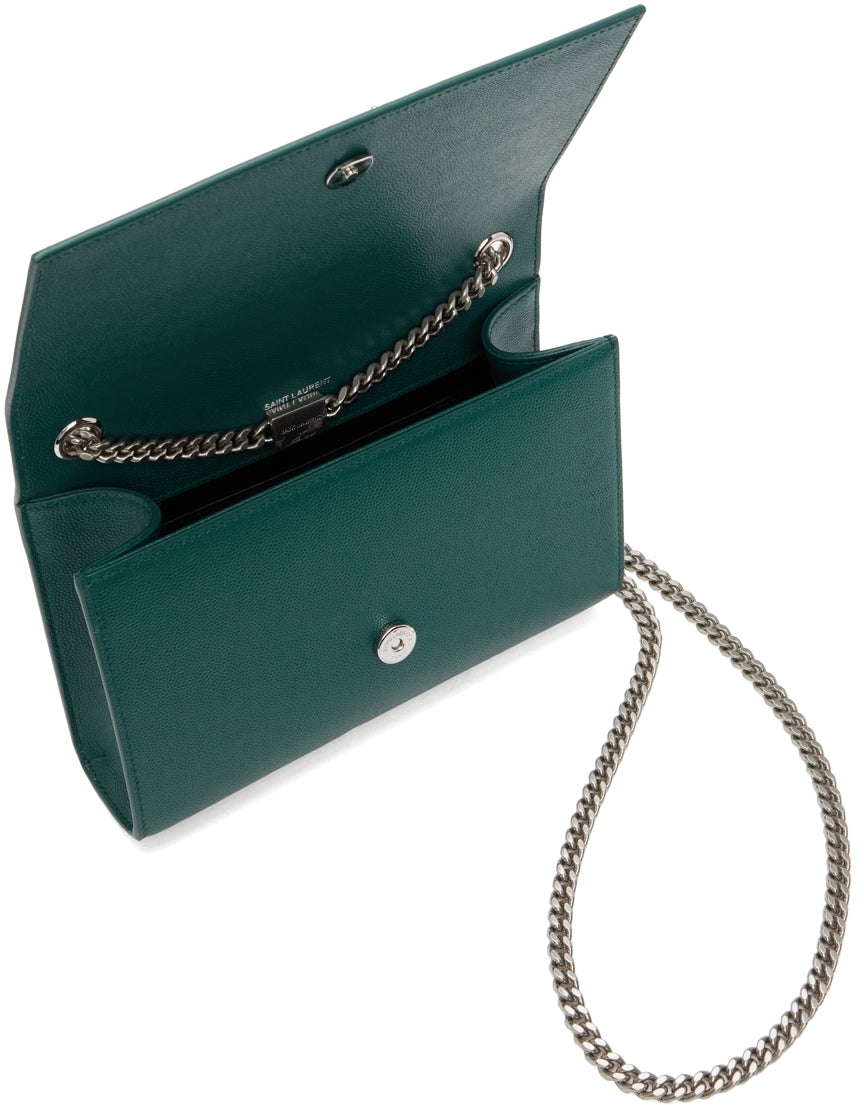 Saint Laurent Green Small Kate Chain Bag