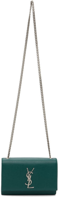 Saint Laurent Green Small Kate Chain Bag - Sac Laurent Green Petit Sac Chain Kate - 세인트 로랑 녹색 작은 케이트 체인 가방