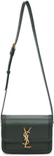 Saint Laurent Green Small Solferino Satchel Bag - Sac Saint Laurent Green Petit Sacférino Sacoche - 세인트 로트 그린 작은 solferino satchel bag.