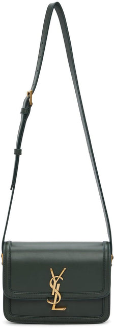 Saint Laurent Green Small Solferino Satchel Bag - Sac Saint Laurent Green Petit Sacférino Sacoche - 세인트 로트 그린 작은 solferino satchel bag.