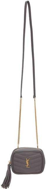 Saint Laurent Grey Baby Lou Chain Bag