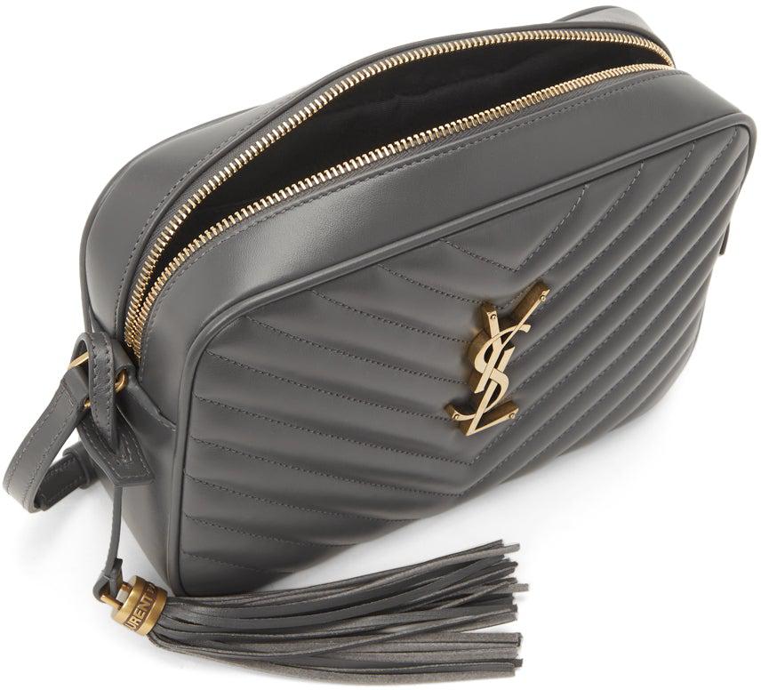 Ysl lou best sale camera bag grey