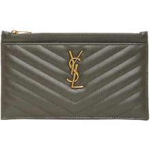 Saint Laurent Grey Monogramme Bill Pouch