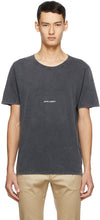 Saint Laurent Grey Rive Gauche T-Shirt - Saint Laurent Grey Rive Gauche T-shirt - 세인트 로렌트 그레이 리브 가우치 T 셔츠