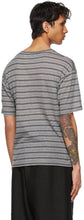Saint Laurent Grey Striped Surfer T-Shirt