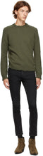 Saint Laurent Khaki Destroyed Sweater
