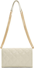 Saint Laurent Off-White Becky Chain Wallet Bag