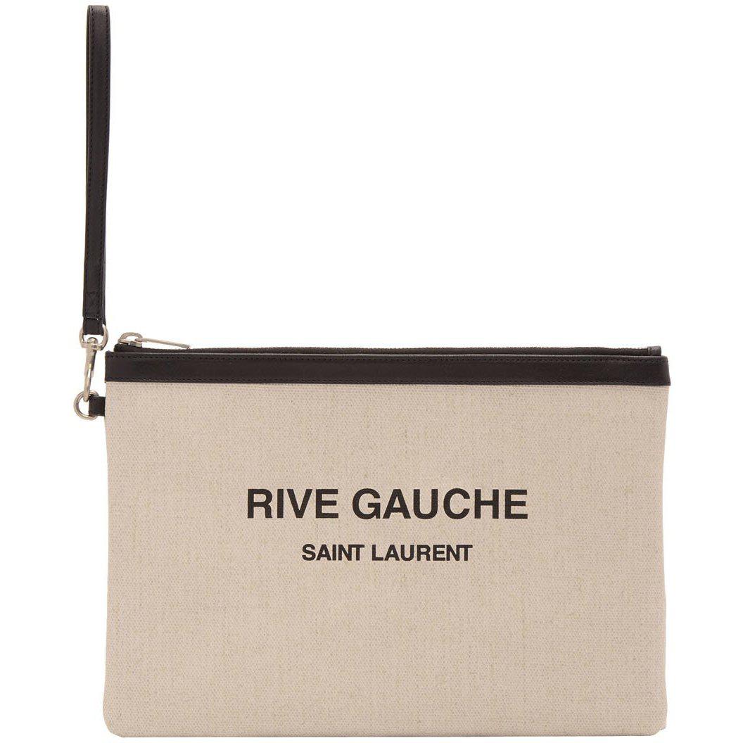 Ysl discount canvas pouch