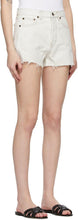 Saint Laurent Off-White Denim Raw Edge Shorts