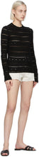 Saint Laurent Off-White Denim Raw Edge Shorts