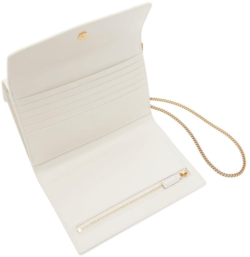 Saint Laurent Off-White Double Flap Bag