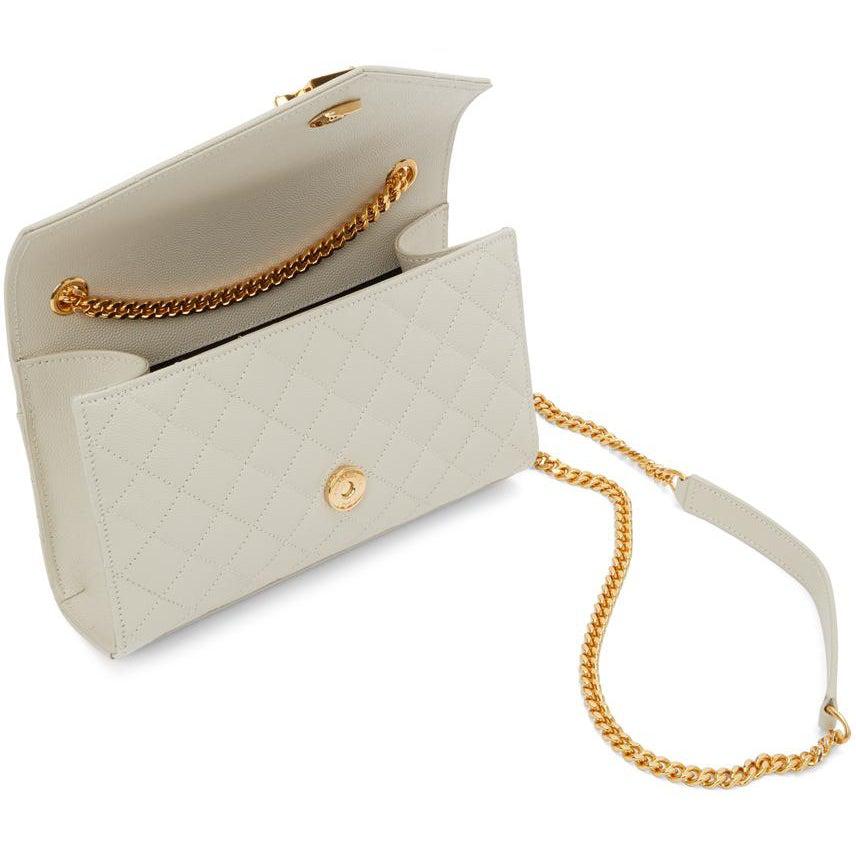 Saint Laurent Off-White Small Envelope Bag – BlackSkinny