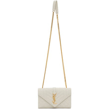 Saint Laurent Off-White Small Envelope Bag - Sac d'enveloppe Saint Laurent hors blanc blanc - 세인트 로트 오프 화이트 작은 봉투 가방