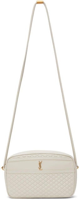 Saint Laurent Off-White Victoire Camera Bag - Sac à caméra Victoire hors blanc Saint Laurent - 세인트 로트 오프 화이트 Victoire 카메라 가방