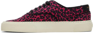 Saint Laurent Pink Leopard Venice Sneakers