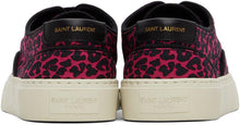 Saint Laurent Pink Leopard Venice Sneakers