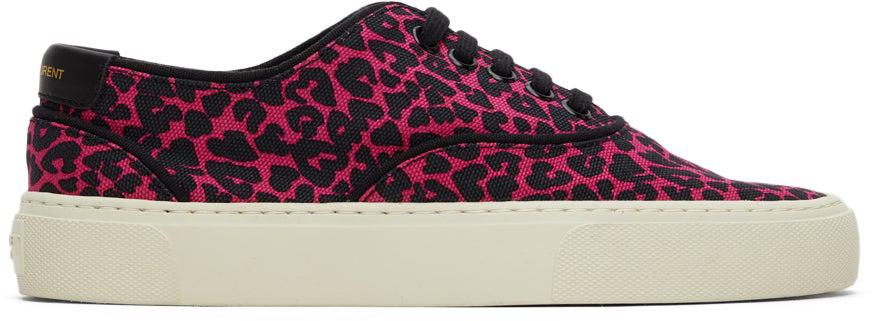 Saint Laurent Pink Leopard Venice Sneakers – BlackSkinny