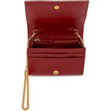 Saint Laurent Red Chain Card Case Bag - Sac de carton de chaîne rouge Saint Laurent - 세인트 라이 렌트 레드 체인 카드 케이스 백입니다