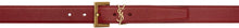 Saint Laurent Red Monogram Belt - Ceinture monogramme rouge Saint Laurent - 세인트 로렌트 레드 모노그램 벨트