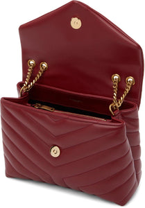 Saint Laurent Small burgundy Loulou bag