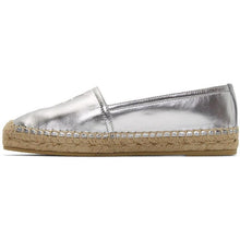 Saint Laurent Silver Monogramme Espadrilles