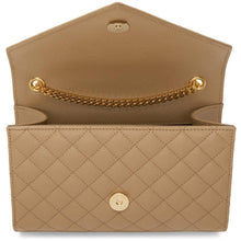 Saint Laurent Tan Quilted Small Envelope Bag
