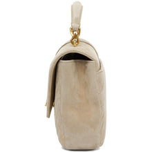 Saint Laurent Taupe Suede Medium College Bag