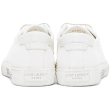 Saint Laurent White Canvas Malibu Sneakers