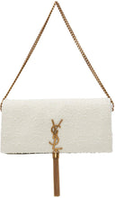 Saint Laurent White Medium Kate 99 Tassel Bag