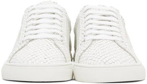 Saint Laurent White Python Andy Sneakers