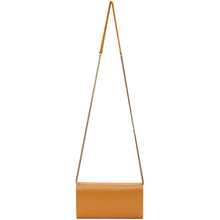 Saint Laurent Yellow Leather Chain Wallet Bag