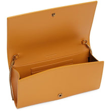 Saint Laurent Yellow Leather Chain Wallet Bag - Sac de portefeuille à chaîne en cuir jaune Saint Laurent - 세인트 로렌트 노란 가죽 체인 지갑 가방