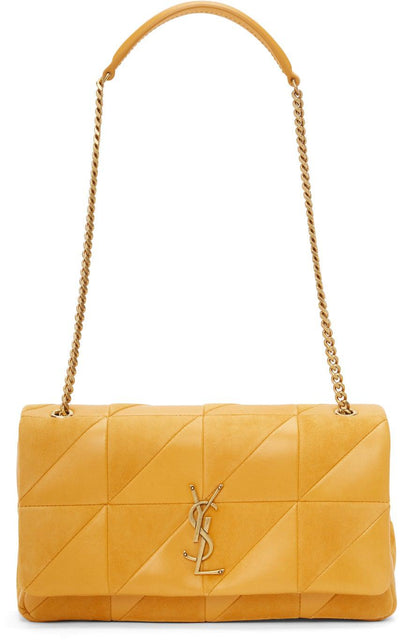 Saint Laurent Yellow Medium 'CarrÃ© Rive Gauche' Jamie Bag - Saint Laurent Jaune Medium 'Carré Rive Gauche' Jamie Sac - Saint Laurent Yellow Medium 'CarrÃ © Rive Gauche'Jamie Bag