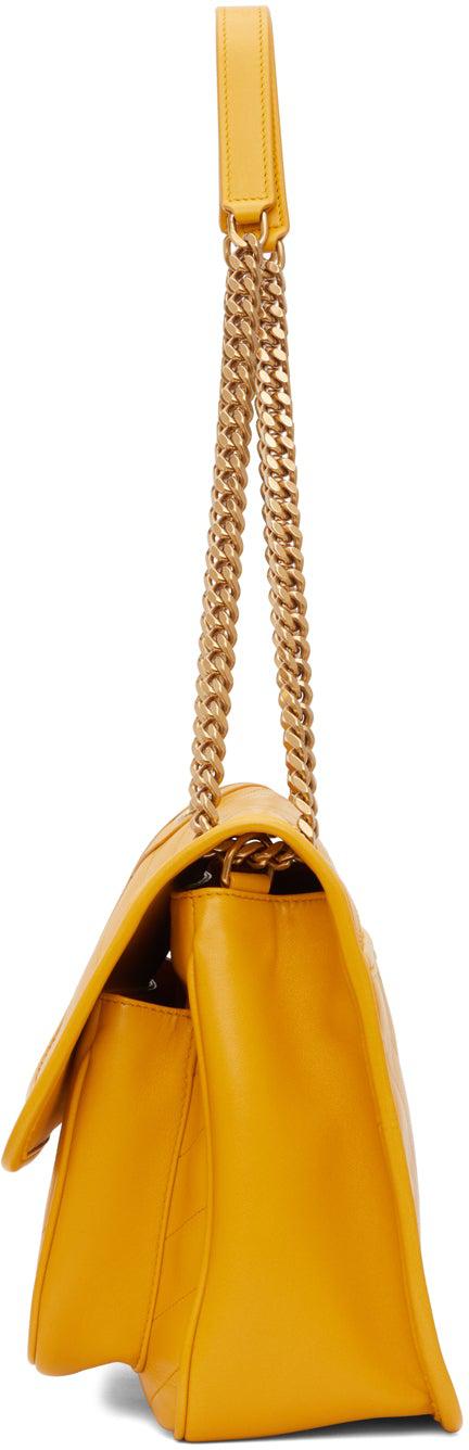 Saint Laurent Medium Niki Matelassé Leather Shoulder Bag Yellow