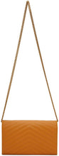 Saint Laurent Yellow Monogramme Chain Wallet Bag