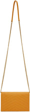Saint Laurent Yellow Monogramme Envelope Chain Wallet Bag