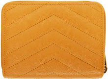 Saint Laurent Yellow Small Compact Monogramme Wallet