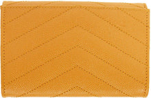 Saint Laurent Yellow Small Envelope Monogramme Wallet