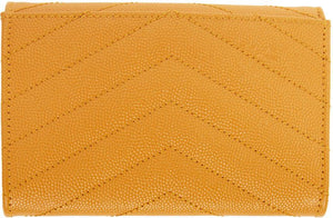 Saint Laurent Yellow Small Envelope Monogramme Wallet