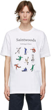 Saintwoods White 'Learning To Dance' T-Shirt - Saintwoods blanc 'apprendre à danser' t-shirt - 셍 우드 화이트 '댄스 학습'티셔츠